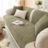 Simple Solid Colour Plush Furniture Protector Couc