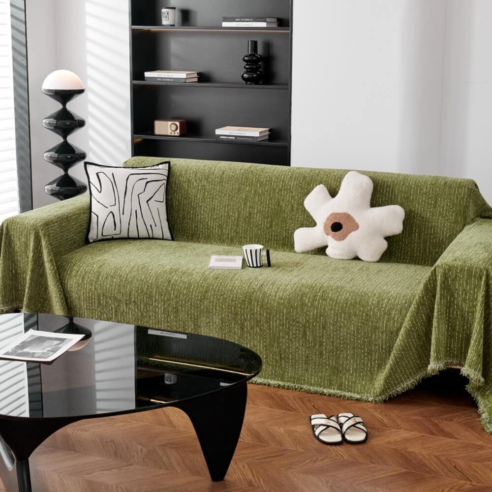 Soft Line Chenille All-Season Sofa Durable Protect
