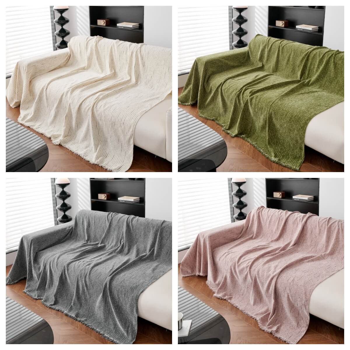 Soft Line Chenille All-Season Sofa Durable Protect