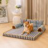 Stripe Waterproof Foldable Large Dog Sofa Bed - Su