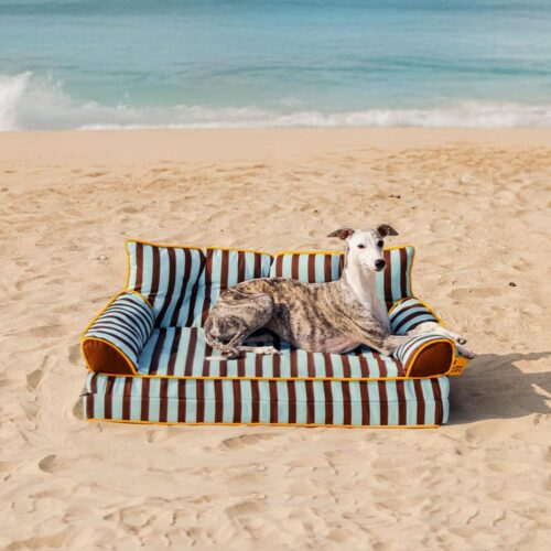 Stripe Waterproof Foldable Large Dog Sofa Bed - Su