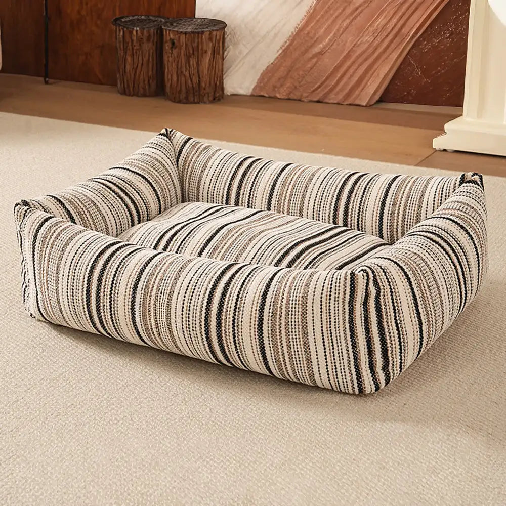 Striped Chenille Scratch-Resistant Breathable Neck