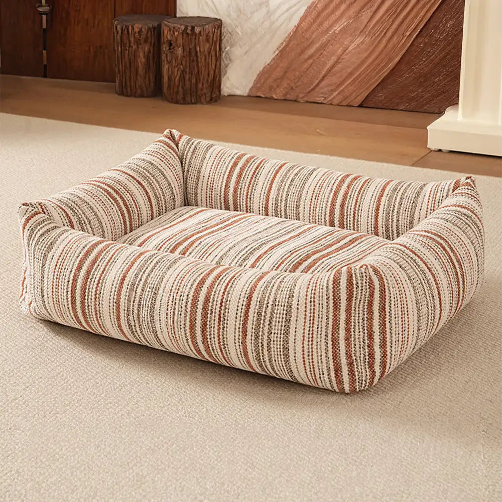 Striped Chenille Scratch-Resistant Breathable Neck