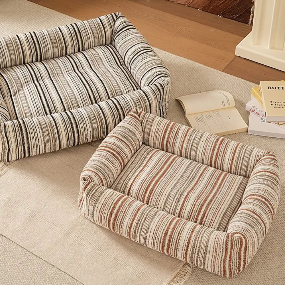 Striped Chenille Scratch-Resistant Breathable Neck