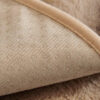 Striped Faux Rabbit Fur Sofa Protector Durable And