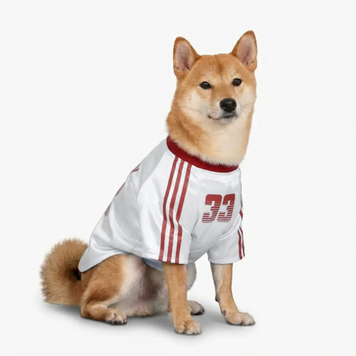 Striped Retro Reflective Dog T-Shirt for All Breed