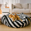 Trendy Striped Pattern Polygonal  Calming Bean Bag
