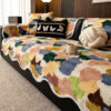 Stylish Color-Blocked Faux Rabbit Fur Soft Non-Sli