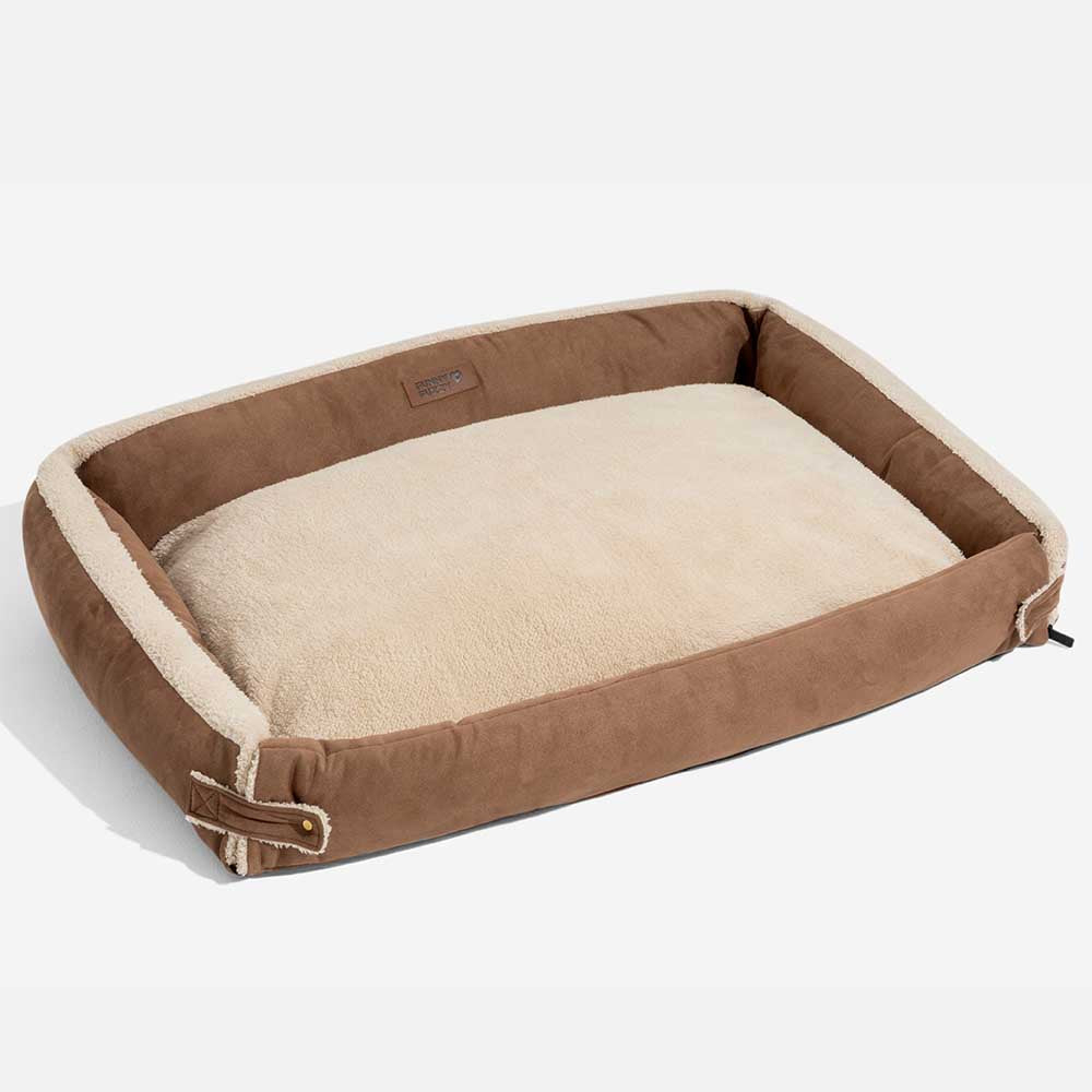 Stylish Expandable Ergonomic Calming Dog Bed - Tra