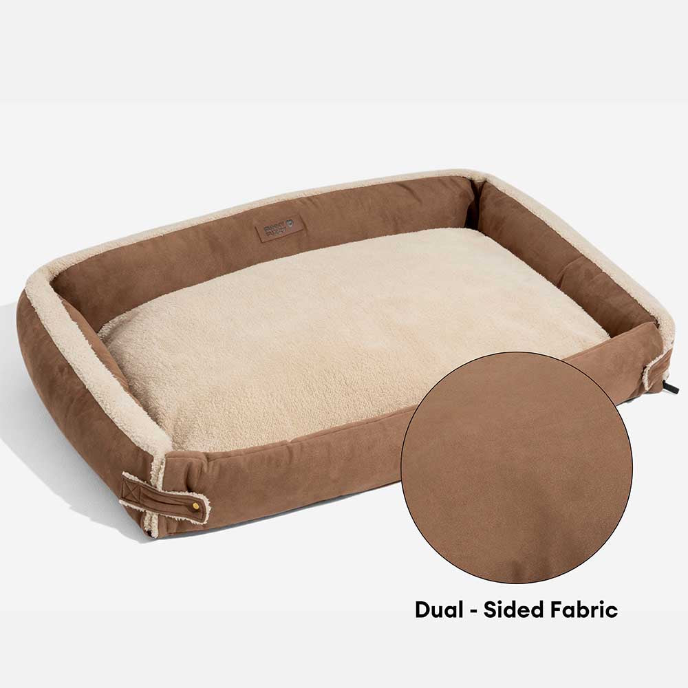 Stylish Expandable Ergonomic Calming Dog Bed - Tra