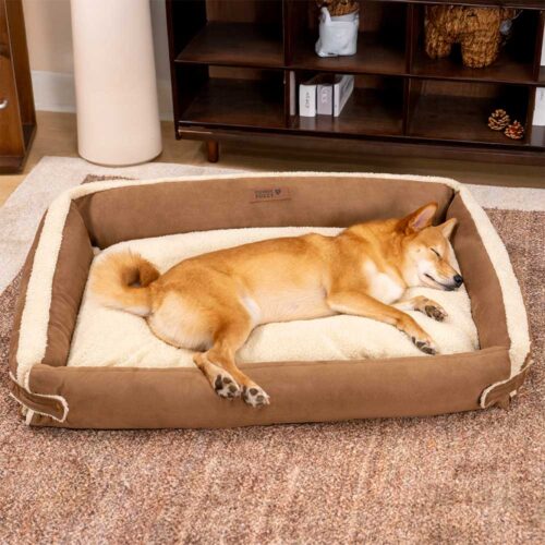 Stylish Expandable Ergonomic Calming Dog Bed - Tra