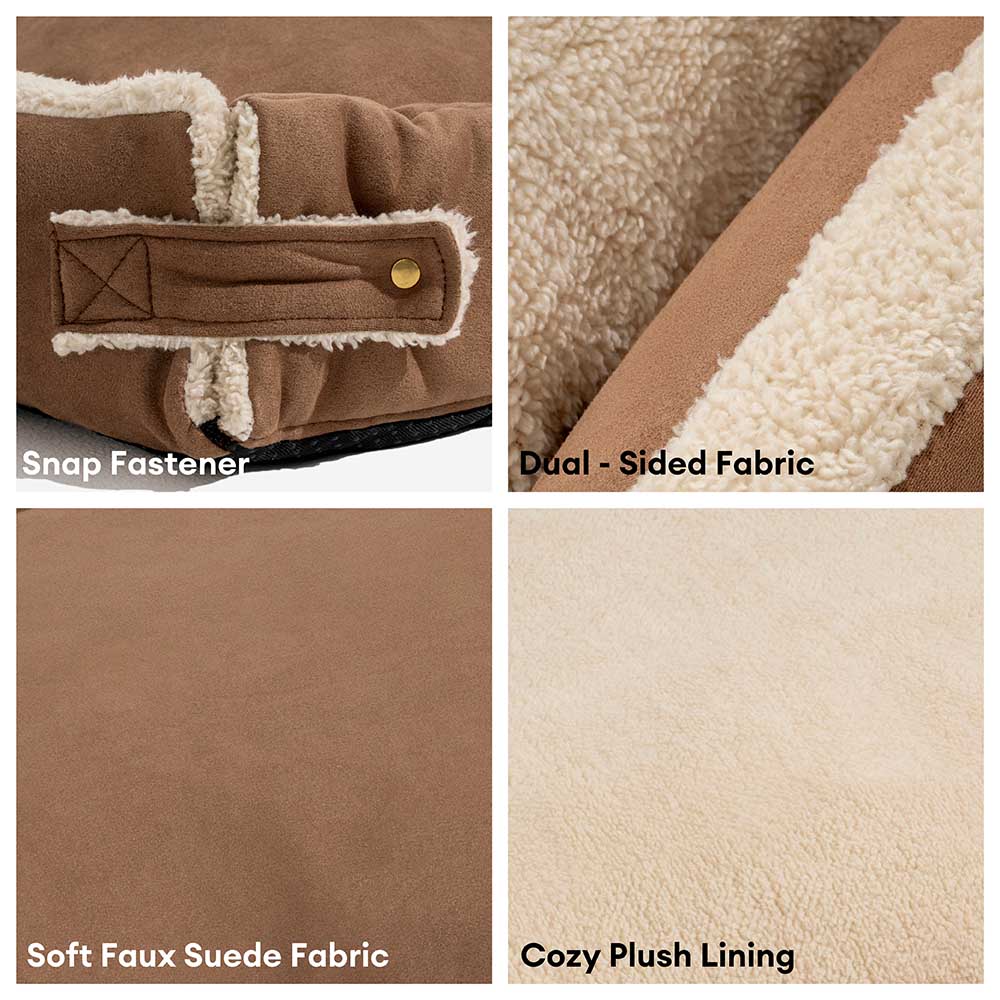 Stylish Expandable Ergonomic Calming Dog Bed - Tra