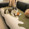 Stylish Irregular Contrast Chenille Scratch-Resist