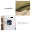 Stylish Irregular Contrast Chenille Scratch-Resist