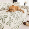Thickened Jacquard Velvet Leaf Pattern Sofa Decora