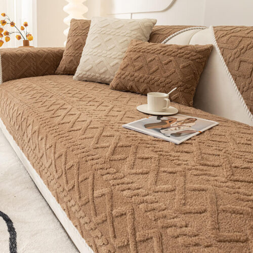 Thickened Soft Plush Sofa Protection Decoration Co