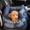 Travel Safety Bolster Vintage Denim Patchwork Dog 