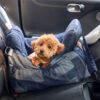 Travel Safety Bolster Vintage Denim Patchwork Dog 