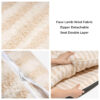 Trendy Striped Faux Lambswool Double Layer Dog & C
