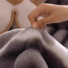 Trendy Beautiful Gradient Colour Stripe Plush Couc