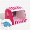 Trendy Striped House Orthopedic Dog Bed - Cozy Hid