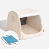 Trendy Striped House Orthopedic Dog Bed - Cozy Hid