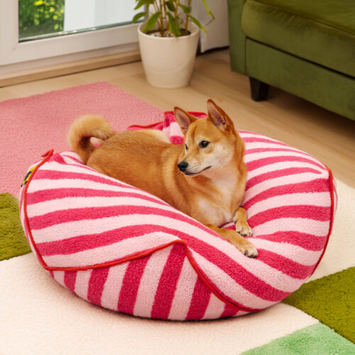 Trendy Striped Pattern Polygonal  Calming Bean Bag