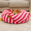 Trendy Striped Pattern Polygonal  Calming Bean Bag