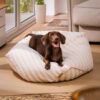 Trendy Striped Pattern Polygonal  Calming Bean Bag