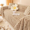 Ultra-Soft Faux Rabbit Fur Skin-Friendly Full Prot