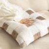 Ultra-Soft Plush Full-Cover Checkerboard Couch Cov