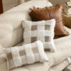 Ultra-Soft Plush Full-Cover Checkerboard Couch Cov