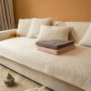 Ultrasoft Teddy Fleece Warm Non-Slip Couch Cover