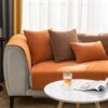 Vermilion Comfortable Chenille Sofa Protective Cou
