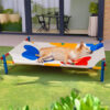 Vibrant Summer Print Style Aluminum Elevated Dog B