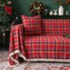 Vintage Christmas Style Plaid Blanket Full Wrap Co