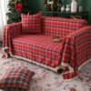 Vintage Christmas Style Plaid Blanket Full Wrap Co