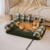Vintage Checkered Washable Cozy Support Calming Do