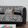 Wild Zebra Print Chenille Furniture Protector Couc