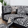 Wild Zebra Print Chenille Furniture Protector Couc