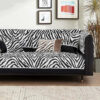 Wild Zebra Print Chenille Furniture Protector Couc