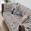 Wild Zebra Print Chenille Furniture Protector Couc