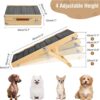 Wooden Dog Ramp 4 Levels Height Adjustable Foldabl