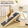 Wooden Dog Ramp 4 Levels Height Adjustable Foldabl