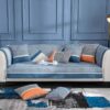 Classic Houndstooth Print Chenille Non-slip Couch 