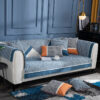 Classic Houndstooth Print Chenille Non-slip Couch 