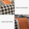 Classic Houndstooth Print Chenille Non-slip Couch 