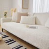 Cream Colour Berber Fleece Anti-Scratch Couch Cove