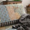 European Floral Cotton Couch Cover Sofa Protective