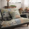 European Floral Cotton Couch Cover Sofa Protective